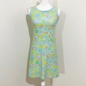 Spunk wear dress size S retro vibe in a vibrant floral print has stretch
